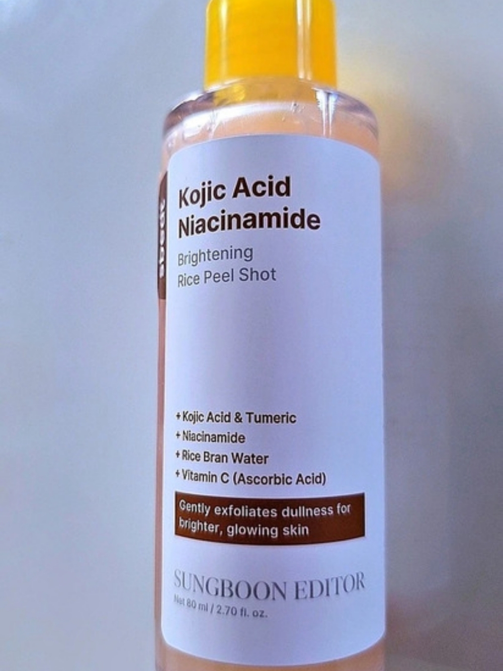 SUNGBOON EDITOR Kojic Acid Niacinamide Brightening Rice Peel Shot Brightening,